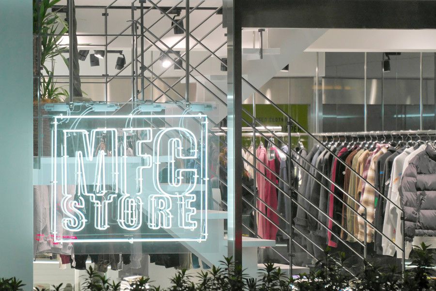 ロングTシャツOVER PRINT x MFC STORE SWEATSHIRTの+