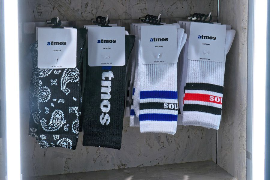 ATAD 原宿のアトモスのオリジナルソックス