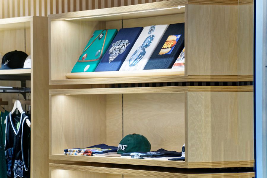 HUF(ハフ) 渋谷の店内の様子 ディスプレイ