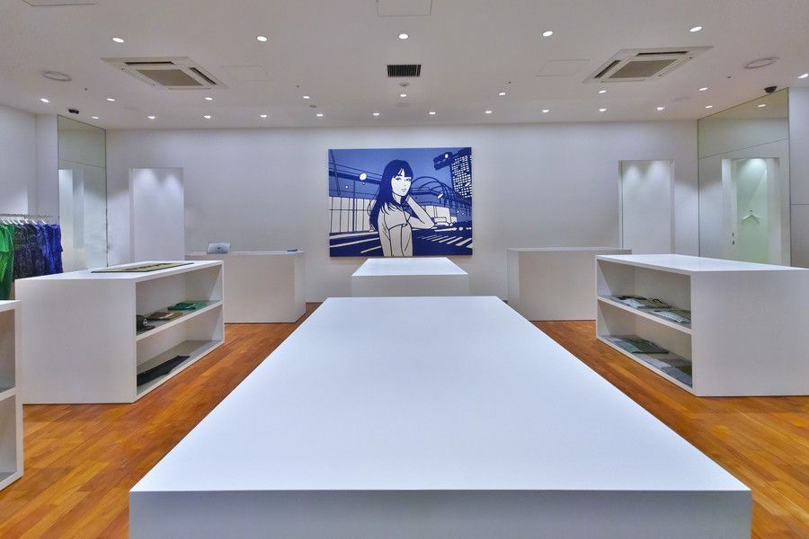 SOPH．宮下パーク 渋谷 店内のディスプレイ