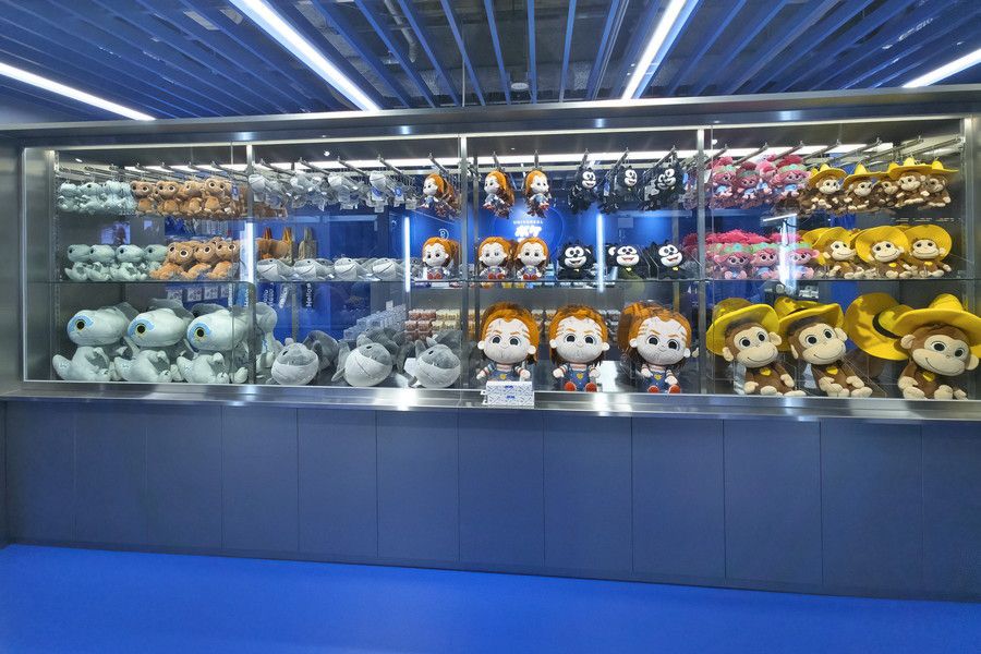 ポケユニ 原宿 明治通りのぬいぐるみのディスプレイ