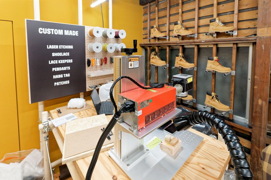 ティンバーランド 代官山 TIMBERLAND BOUTIQUE TOKYOのカスタムメイドのスペース