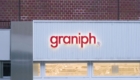graniph(グラニフ) のブランドロゴの看板