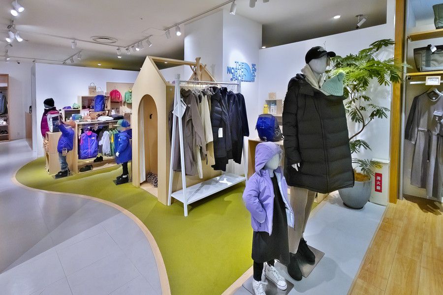 ザ・ノースフェイス 北千住マルイのTHE NORTH FACE KIDSのスペース