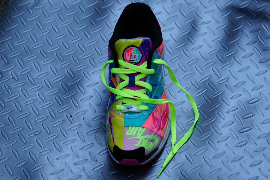 NIKE AIRMAX 2 LIGHT atmos シューレース変更ディテール 左