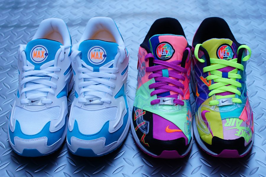 AIR MAX2 LIGHT(エアマックス スクエアライト) atmos ブルーラグーン 比較