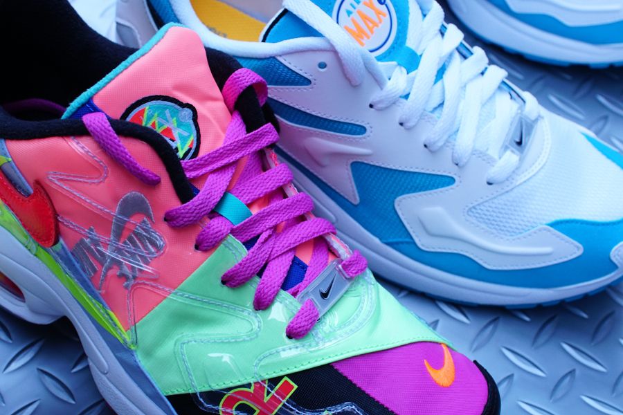 AIR MAX2 LIGHT(エアマックス スクエアライト) atmos ブルーラグーン 比較 アッパー