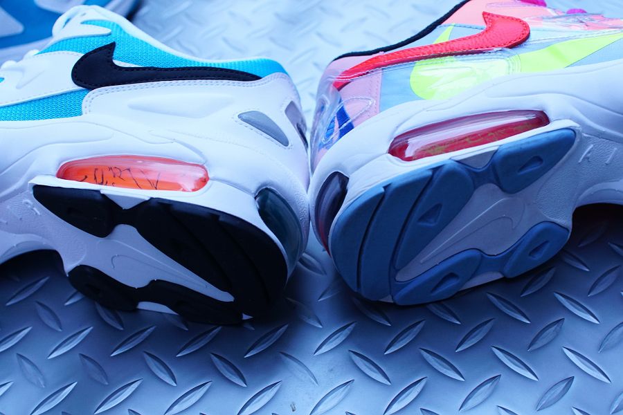 AIR MAX2 LIGHT(エアマックス スクエアライト) atmos ブルーラグーン 比較 エアソールユニット