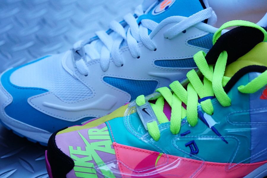 AIR MAX2 LIGHT(エアマックス スクエアライト) atmos ブルーラグーン 比較 アッパー