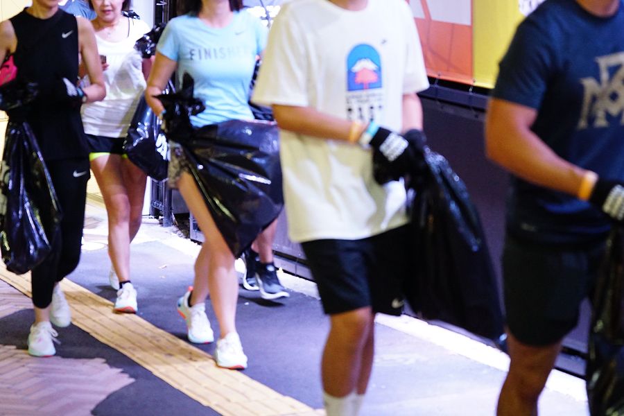 NIKE TOKYO AFTER DARK at SHIBUYA(ナイキ トーキョー アフター ダーク 渋谷) シティラン ゴミ拾い