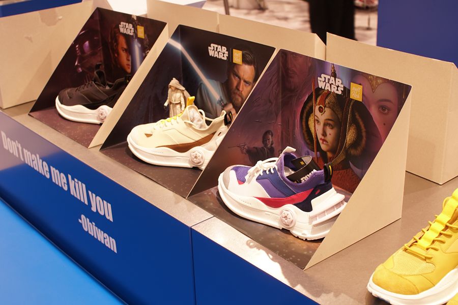 スター・ウォーズ スウィフトフィッシュ(STAR WARS Swiftfish) ポップアップ アトモス 新宿(atmos Shinjuku)ディスプレイ