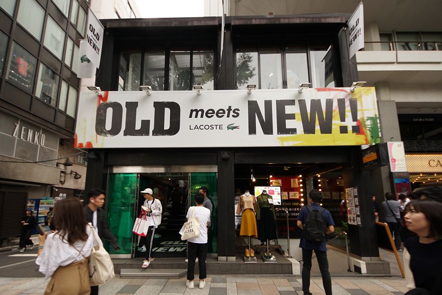 ラコステ ポップアップストア LACOSTE OLD meets NEW!!