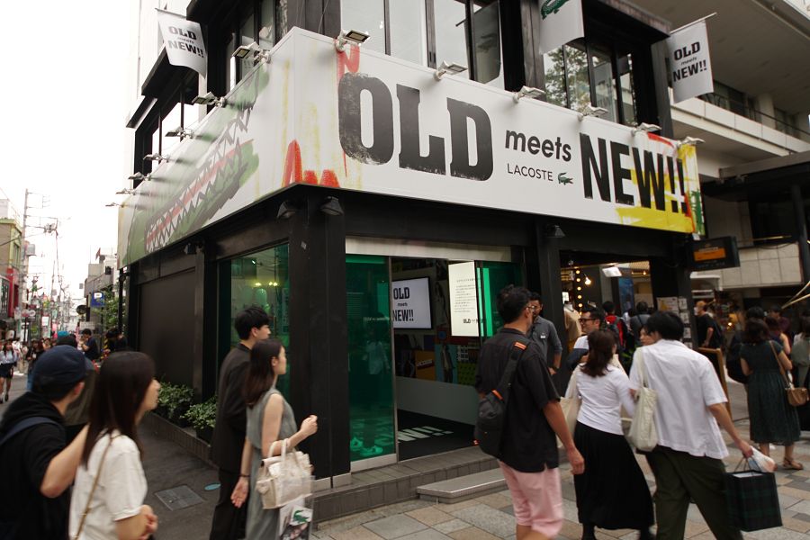 ラコステ ポップアップストア LACOSTE OLD meets NEW!!