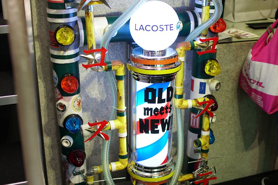 ラコステ ポップアップストア LACOSTE OLD meets NEW!! インスタレーション