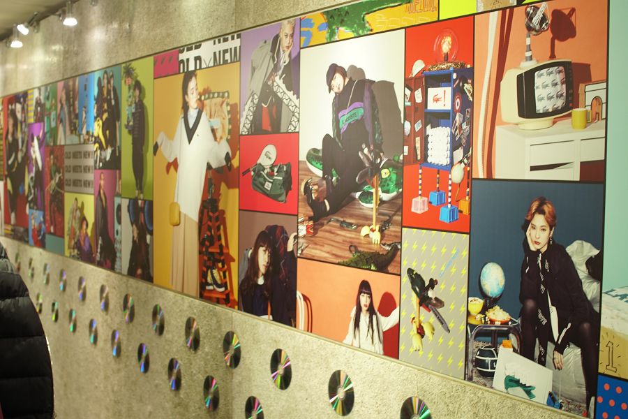 ラコステ ポップアップストア LACOSTE OLD meets NEW!! ウォール グラフィック