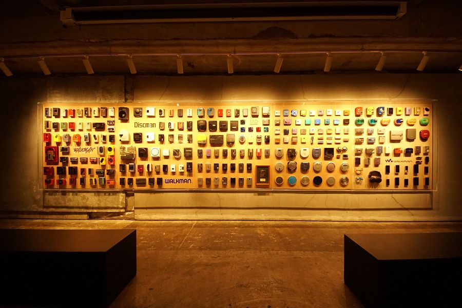 WALKMAN IN THE PARK 銀座ソニーパーク B4F 歴代ウォークマン展示