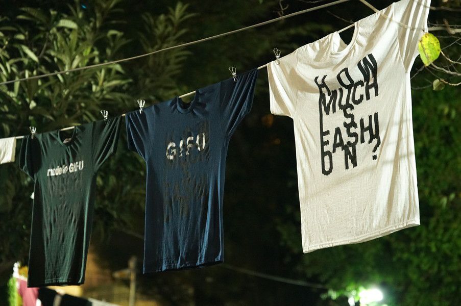 0円Tシャツ「HOW MUCH IS FASHION?」シブハラフェス インスタレーション 詳細