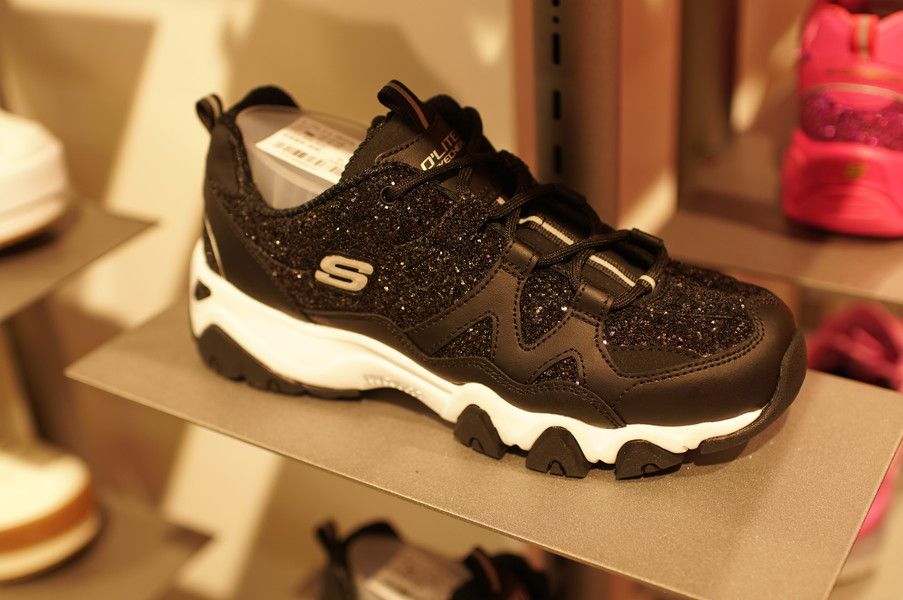 SKECHERS × atmos pink D’LITES 2 GLITTER PACK BLACK スケッチャーズ x アトモスピンク ディライト2 グリッターパック ブラック