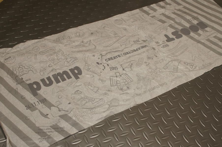 Reebok INSTAPUMP FURY BOOST prototype (リーボック インスタポンプ フューリー ブースト プロトタイプ) 包み紙 デザイン