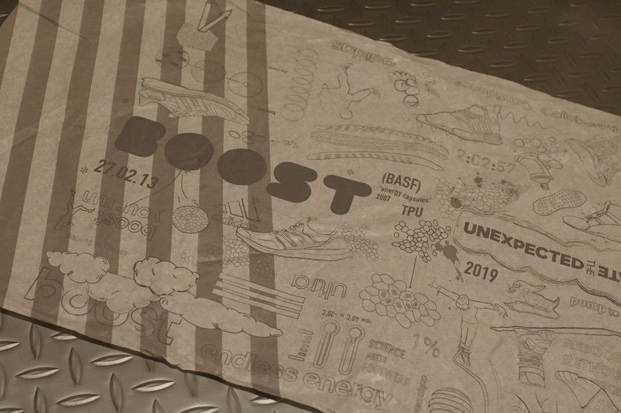 Reebok INSTAPUMP FURY BOOST prototype (リーボック インスタポンプ フューリー ブースト プロトタイプ) 包み紙 デザイン "BOOST"