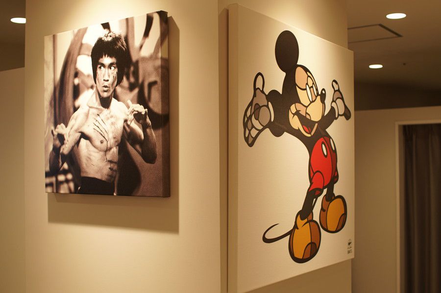 ミッキーマウス ブルースリー リトグラフ