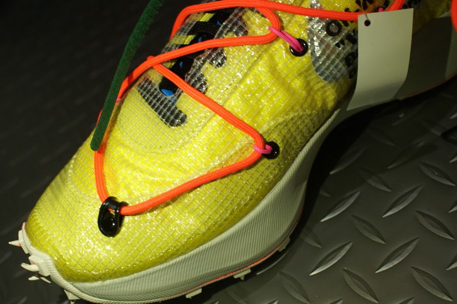 オフホワイト x ナイキ ヴェイパー ストリート OFF-WHITE x NIKE VAPOR STREET イエロー CD8178-700 アッパー アイレット