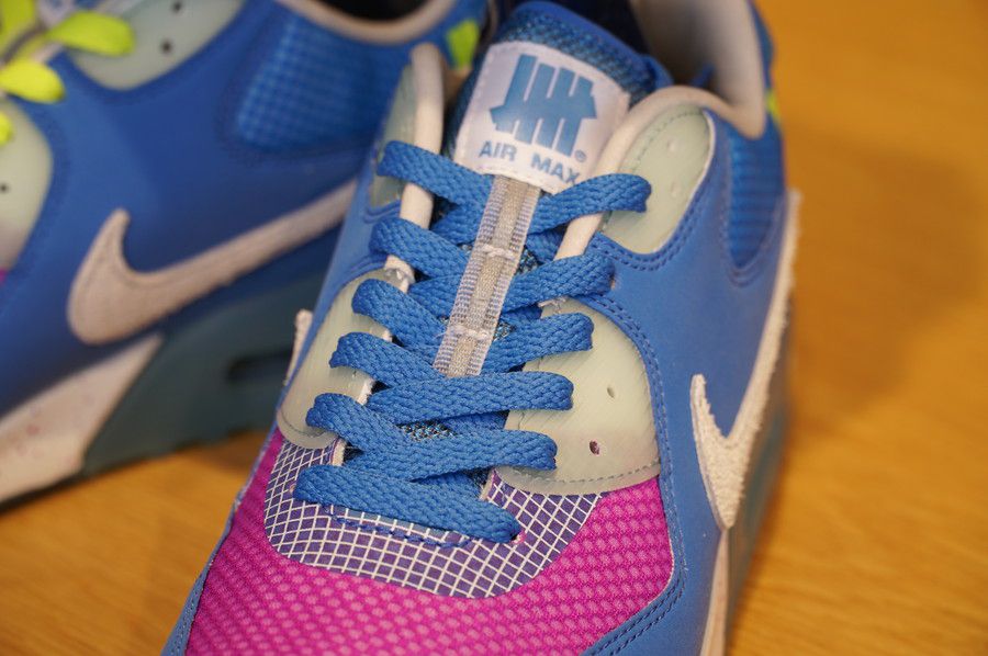 シューレース ブルー エアマックス90 アンディフィーテッド ブルー AIRMAX 90 UNDEFEATED "Pacific Blue"