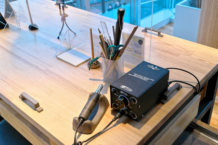 ringram(リングラム) 表参道店の指輪を製作する道具