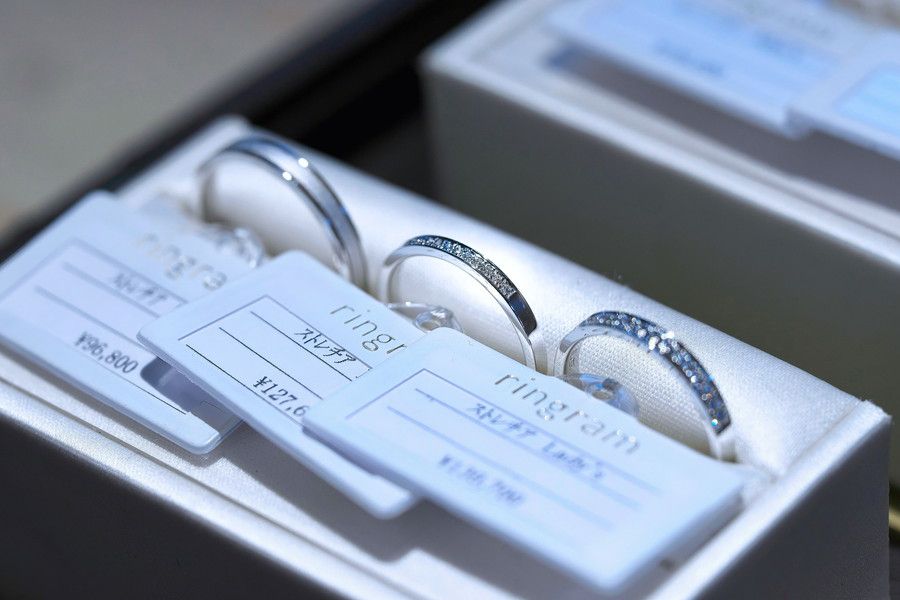 結婚指輪の完成サンプル ringram(リングラム) 表参道店