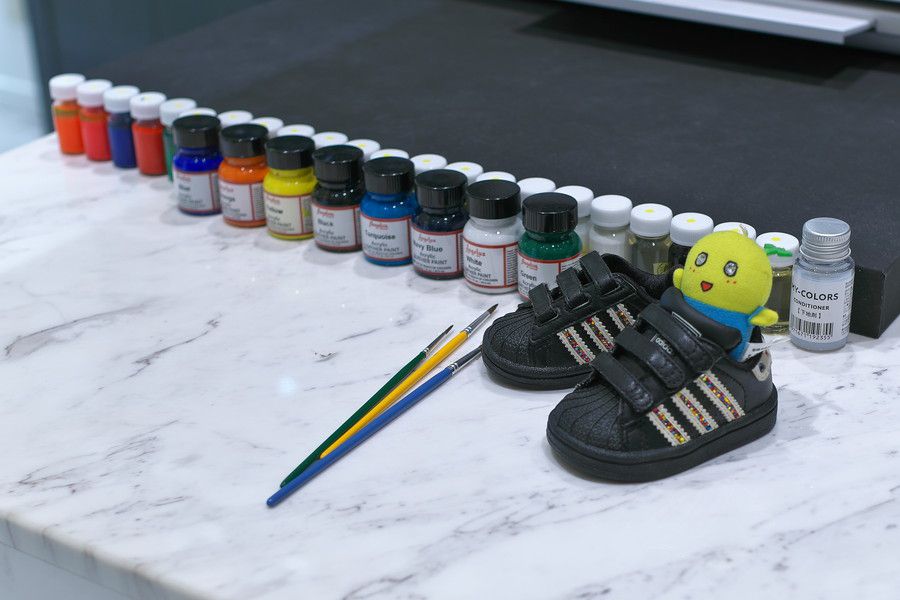 キッズスニーカーのカスタム例