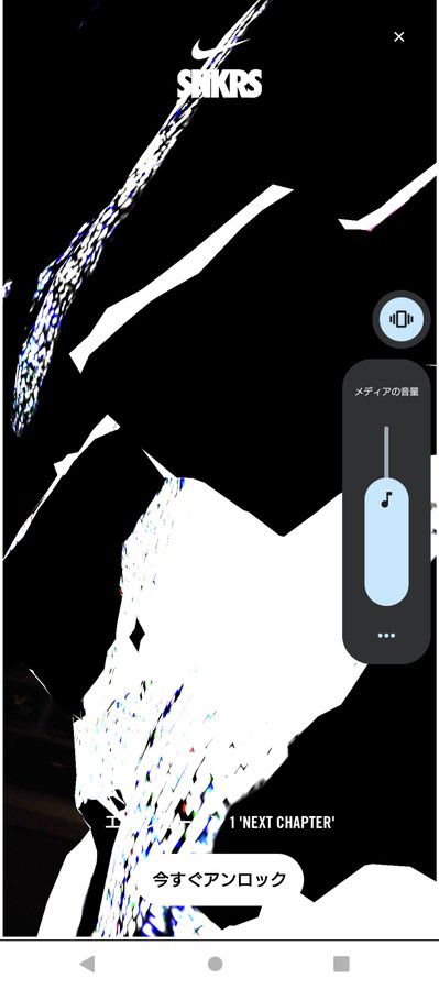 SNKRS CAM(スニーカーズ カム) のスキャン中の画面