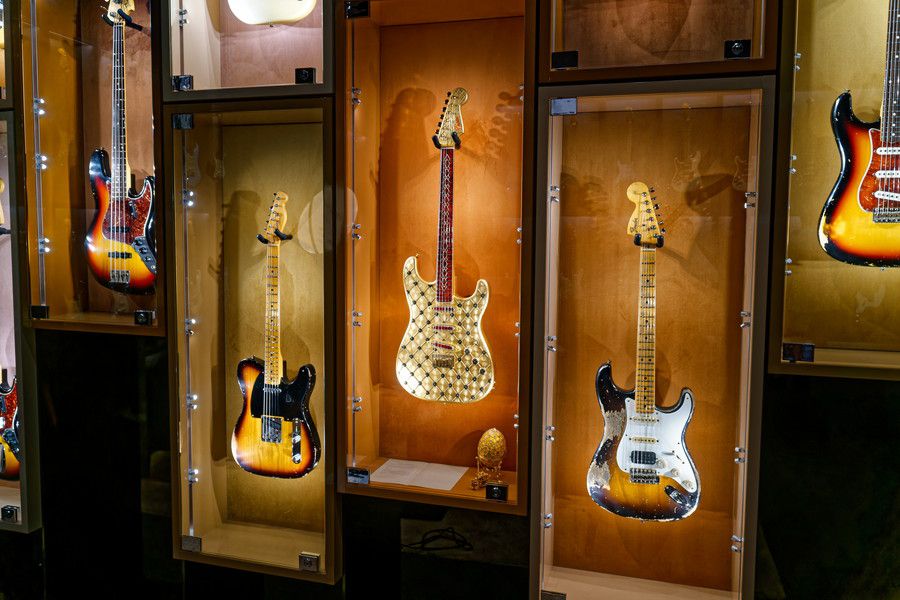 Fender Custom Shop(フェンダー カスタムショップ)のギターの展示