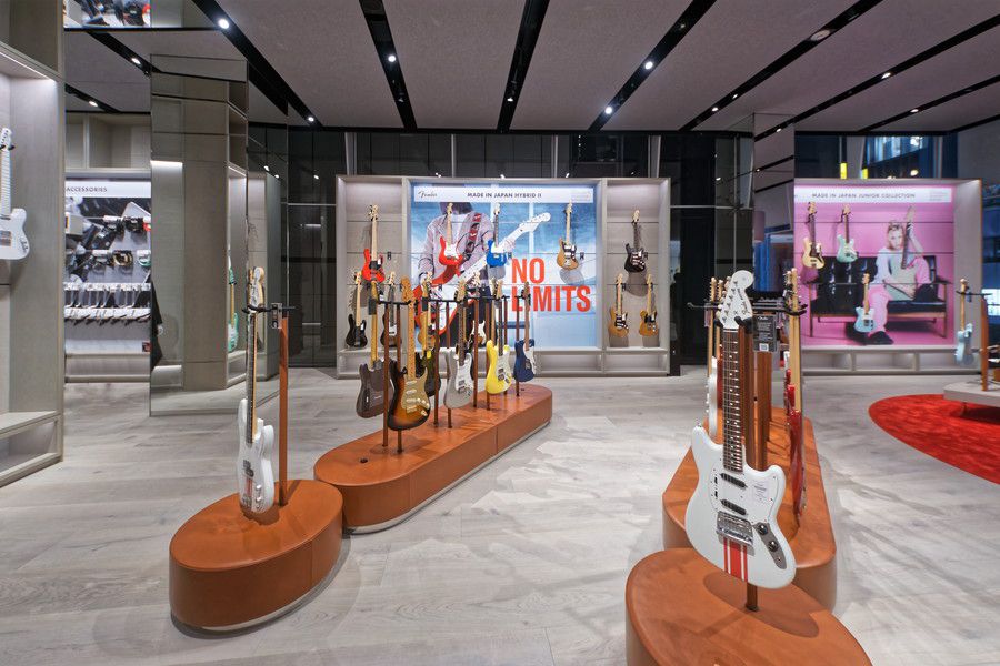 FENDER(フェンダー)原宿の2Fの店内の様子